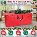 Miniatyrbilde 5 av 6: 53,1 x 13,4 x 26,7 tommers rød oppbevaringspose for juletre