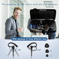 Pikkukuva 8 / 8: Langattomat kuulokkeet matkapuhelimeen, Bluetooth 5.1 -kuulokkeet langattomat kuulokkeet latauskotelolla, mikrofoni