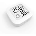 Miniatyrbilde 1 av 4: 4,5 cm hvit termometer hygrometer, digital LCD-skjerm bærbar