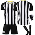 Miniatyrbillede 6 af 6: 2025-2026 Santos udebanetrøje nr. 10 Neymar kortærmet fodbolduniform til børn, mænd og kvinder, dragtversion{HONGDE} No. 10 socks + protective gear M