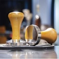 Miniatyrbillede 2 af 4: Kaffehammer i træ, til kaffeværktøj, rustfrit stål, 51 mm