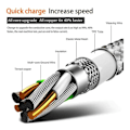 Miniatyrbillede 3 af 3: 3m Type C USB Oplader Hurtig Opladningskabel til Samsung Galaxy S21 S22 S23 Rød