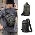 Miniatyrbild 4 av 5: Crossbody ryggsäck axelväska lätt axel-armégrön