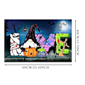 Miniatyrbillede 1 af 4: Halloween Dørmåtte, Skridsikker Vaskbar, 15,7*23,6 Tommer, #3