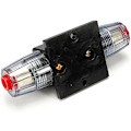 Miniatyrbillede 2 af 2: DC 12V 20A /30A/ 40A/ 50A/ 60A Bilbeskyttelse Mute Switch Sikringsholder 12V 30A