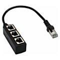 Miniatyrbilde 1 av 5: RJ45 Nettverk 1 til 3 Port Ethernet Adapter Adapterkabel Nettverkskabel Splitter