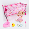 Miniatyrbilde 3 av 5: Dukkevogn Leke, Babydukkevogn Babyvogn Spisestol Gyngestol Sving Babydukkesett for Dukker Bestill