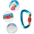 Miniatyrbilde 2 av 5: Karabiner 2 stk. Aluminium Karabiner Stropp Mutter, D-Form