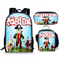 Pikkukuva 1 / 5: Roblox kolmiosainen oppilaskoululaukku 17 tuumaa
