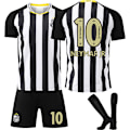 Miniatyrbillede 2 af 6: 2025-2026 Santos udebanetrøje nr. 10 Neymar kortærmet fodbolduniform til børn, mænd og kvinder, dragtversion{HONGDE} No. 10 socks + protective gear XXXL