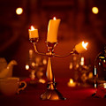 Miniatyrbilde 4 av 4: Skjønnheten og Udyret Lumia lysestake bordlampe ornament nattlys [HONGDE]