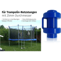 Miniatyrbillede 4 af 5: Udskiftning af sikkerhedsnet 8 Trampolin netstang ende stykker 25mm Blå