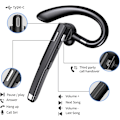 Pikkukuva 4 / 8: Langattomat kuulokkeet matkapuhelimeen, Bluetooth 5.1 -kuulokkeet langattomat kuulokkeet latauskotelolla, mikrofoni