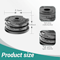 Miniatyrbilde 2 av 5: stk spoler for Bosch gresstrimmerruller, nylon erstatningsspole for Bosch F016800351 ART 24,27,30 og ART 30-36 LI (6,1mx Ø1,65mm)
