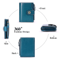 Pikkukuva 5 / 5: Pieni lompakko naisille RFID-naiset Bifold-lompakot (Claret)