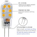 Miniatyrbillede 3 af 7: 10 stk. LED-pære G4, 20W halogenpære-erstatning, 2W G4 dobbelt fodbase, 12V dagslys 6000 K