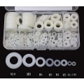 Miniatyrbilde 3 av 5: 520 stk Nylon skiver Plastpakninger M2 M2.5 M3 M4 M5 M6 M8 M10