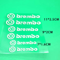 Pikkukuva 3 / 5: 6 kpl auton tarra Brembo kirjaimet ajoneuvo dec White 1PC