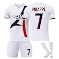 Pikkukuva 1 / 10: 2024-2025 Pariisin pelipaita nro 7 Mbappe nro 19 Li Gangren nro 10 Dembele nro 9 Ramos lasten jalkapalloasu setti{HONGDE} Size 7 socks #20