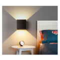 Miniatyrbillede 3 af 4: LED væglamper moderne dæmpbare kontroller - varmt lys - sort