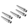 Miniatyrbilde 1 av 5: 5 stk 3-pin XLR hunn 1/4 tommers 6,3/6,5 mm mono hunn mikrofonkonverter
