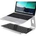 Miniatyrbillede 2 af 4: Aluminiumlegering Notebook Stativ Desktop Opbevaring Køling Laptop Stativ Metal Base Let Sølv