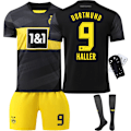 Miniatyrbillede 2 af 10: 2024-2025 Dortmund trøje nr. 9 Allais 10 Sancho 11 Reus hjemmebane fodbolduniform børnesæt til drenge og piger {HONGDE} Size 10 socks 26 yards