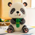 Pikkukuva 2 / 5: Pehmeä Panda-pehmolelu halailuun (mustavalkoinen, 9 tuumaa)