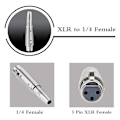 Pikkukuva 4 / 5: 5 kpl 3-pin XLR naaras 1/4 tuuman 6.3/6.5 mm mono naaras mikrofoniadapteri