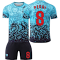 Miniatyrbillede 1 af 8: 2025-2026 Barcelona special edition Nr. 9 Lewandowski 8 Pedri 6 Gavi 10 Messi 19 Yamal trøjesæt blå{HONGDE} Home number 8 Pedri Size M