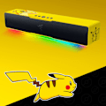 Miniatyrbild 3 av 5: Razer Pikachu Yellow Strip Speaker: Söt design, utmärkt