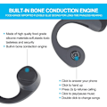 Pikkukuva 4 / 5: Langaton luujohtokuuloke Bluetooth-kuuloke musta