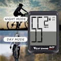 Miniatyrbillede 4 af 5: Trådløs cykelcomputer, stor digital cykelcomputer, cykelcomputer, speedometer