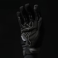 Miniatyrbild 2 av 3: Motorcykelhandskar för vuxna, helfinger touch screen-svart-L