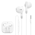 Miniatyrbild 2 av 7: Typ C 3,5 mm Trådbunden Hörlurskabel In-Ear Brusreducerande Gaminghörlurar med Mikrofon för Apple Samsung Android Smartphones White(for iPhone) Built-in Microphone