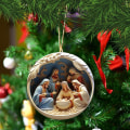 Miniatyrbillede 2 af 8: Akryl julepynt med julekrybbe 3