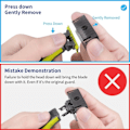 Miniatyrbilde 4 av 5: Philips OneBlade Erstatningsblader 8-pakning for trimming av skjeggstubber