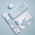 Miniatyrbilde 1 av 5: Musematte med gelpute, musematte med memory foam, ergonomisk vanntett komfort musematte med håndleddstøtte
