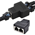 Pikkukuva 4 / 4: 1 - 2 LAN Ethernet -verkkokaapeli RJ45 -jakajaplugisovitin [HONGDE]