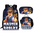 Pikkukuva 1 / 5: Roblox kolmiosainen oppilaskoululaukku 17 tuumaa