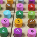 Miniatyrbillede 5 af 5: Solid Wood Matematik Sudoku Puslespil Spil Digital Læring Legetøj