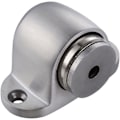 Pikkukuva 1 / 4: Harjattu metalli lattialle asennettava magneettinen ovenpysäytin 53x32x30mm