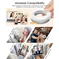 Miniatyrbilde 3 av 5: Selfie Ring Light, Clip-on Ring Light med 40 LED-lys (hvit)
