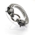 Miniatyrbillede 2 af 3: Armbånd i rustfrit stål Viking Fenris Wolf længde 19cm