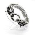 Miniatyrbillede 2 af 3: Armbånd i rustfrit stål Viking Fenris Wolf længde 23cm