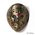 Miniatyrbild 1 av 2: 2 st Retro Golden Jason Mask Grimace Scream Halloween Scary Mask