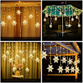 Miniatyrbillede 2 af 4: LED Gardin Lyskæde 13.1ft/4M Julelys - Varm Hvid