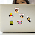 Miniatyrbillede 5 af 5: 100 stk./sæt Roblox Spil Anime Figur Bagage Kop Notebook Vandp[HONGDE]