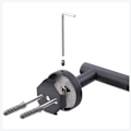 Miniatyrbilde 3 av 5: Triomphe veggmontert toalettpapirholder 304 rustfritt stål toalettpapirholder polert finish Silver