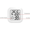Miniatyrbilde 2 av 4: 4,5 cm hvit termometer hygrometer, digital LCD-skjerm bærbar